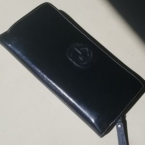 Authentic Gucci Patent Black wallet
